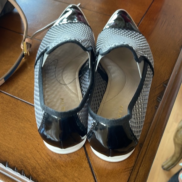 BRAND: ALL BLACK. Grey mesh and black accent slip ons. Size 7 in great condition - Picture 3 of 7